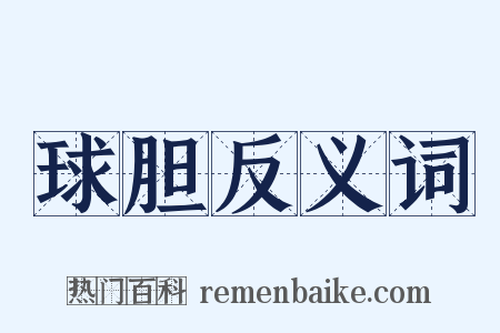 球胆反义词是什么意思的图片